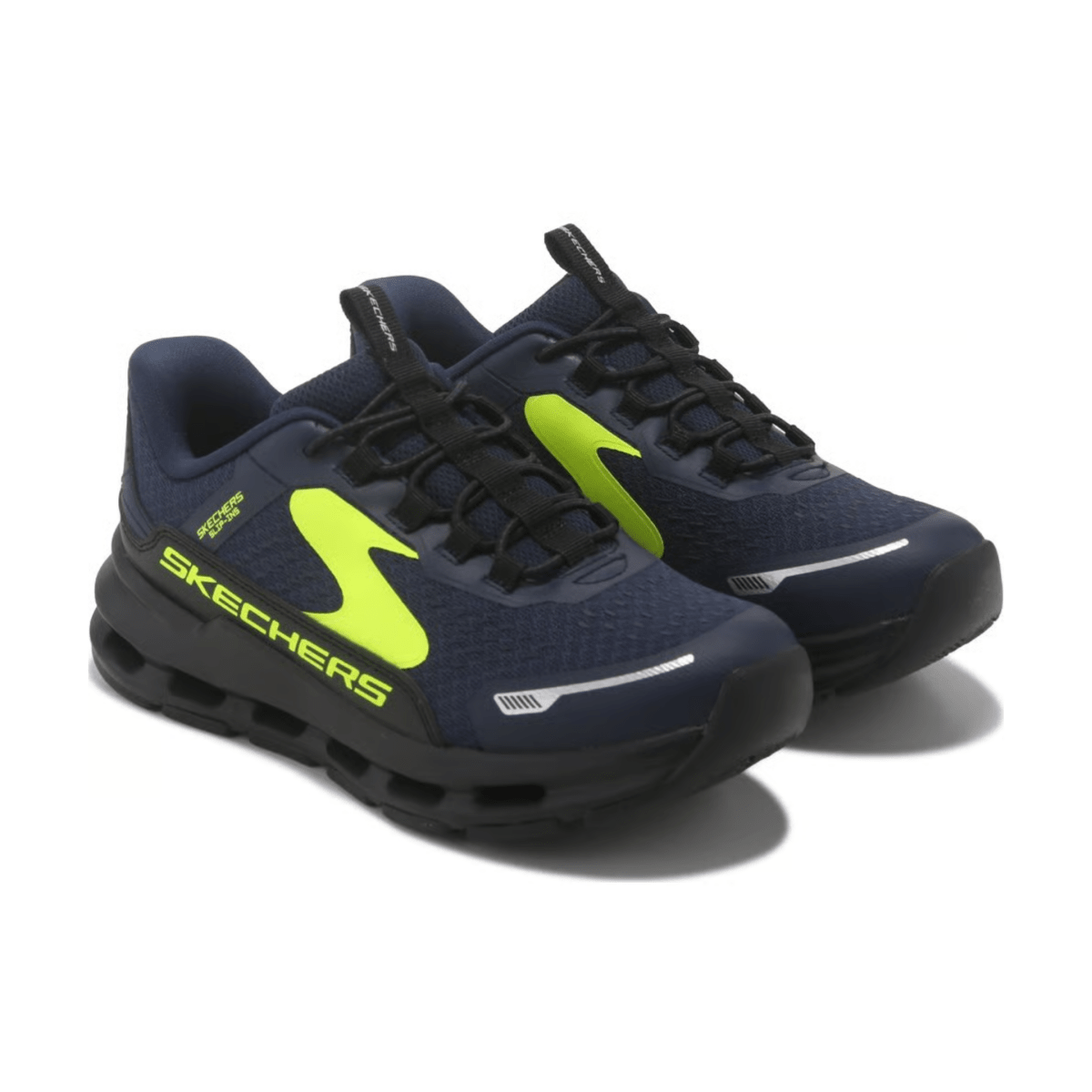 Skechers Boys (Preschool) 404203LNVBK Slip-ins: Glide-Step Plus - Vista-Lane Navy/Black/Lime - 1112152 - Tip Top Shoes of New York