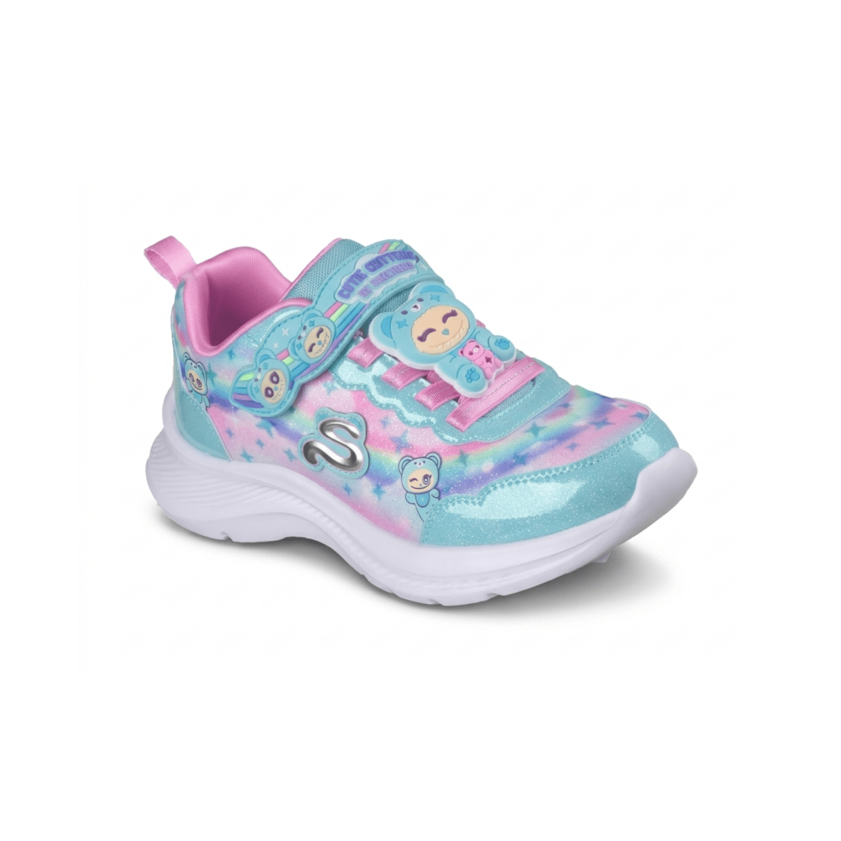 Skechers Girls 302363L Turquoise/Multicolor Cutie Critters - 1107561 - Tip Top Shoes of New York