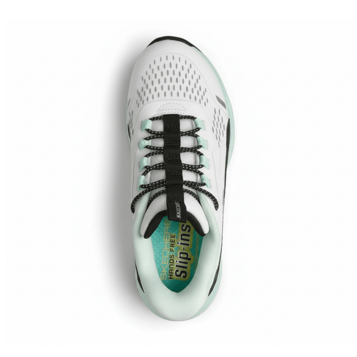 Skechers Girls 303654L White/Turquoise Slip - ins - 1107486 - Tip Top Shoes of New York
