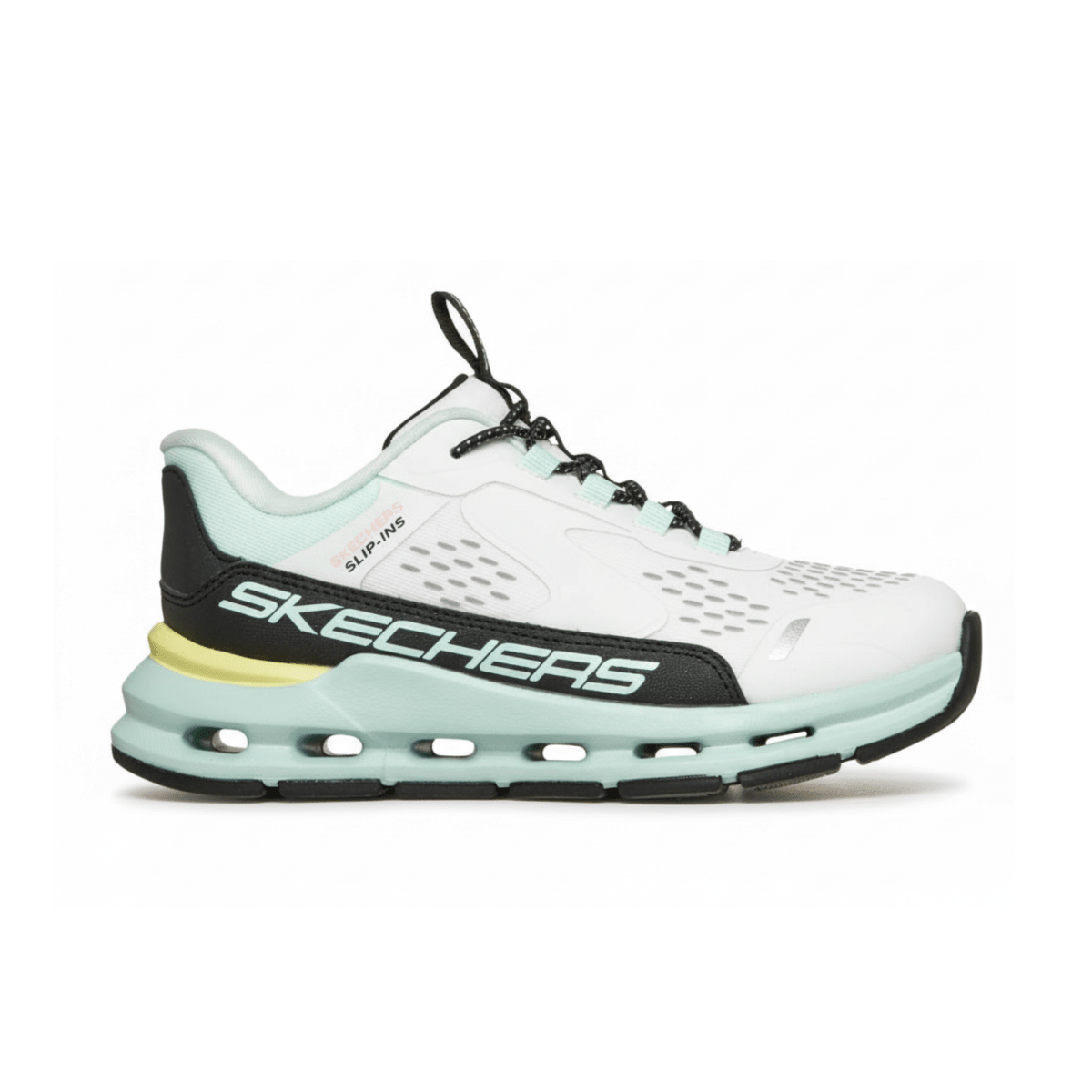 Skechers Girls 303654L White/Turquoise Slip - ins - 1107486 - Tip Top Shoes of New York