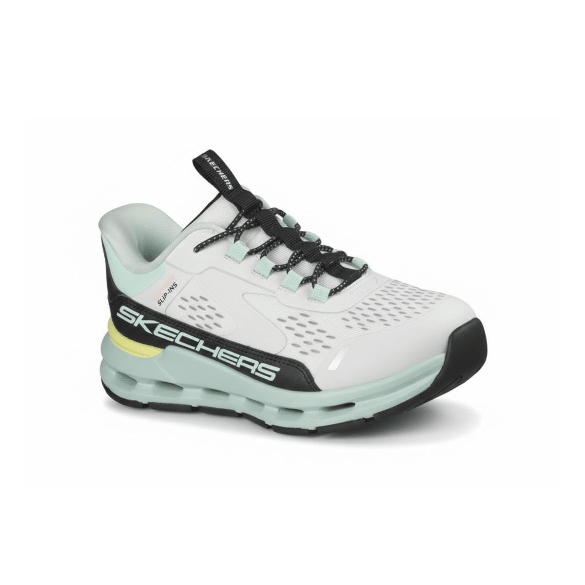 Skechers Girls 303654L White/Turquoise Slip - ins - 1107486 - Tip Top Shoes of New York