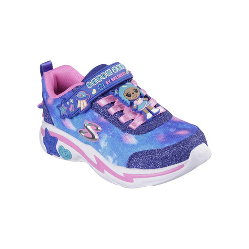 Skechers Girl's (Preschool) 302214LNVMT Snuggle Sneaks - Skech Squad Navy/Multi - 1090006 - Tip Top Shoes of New York
