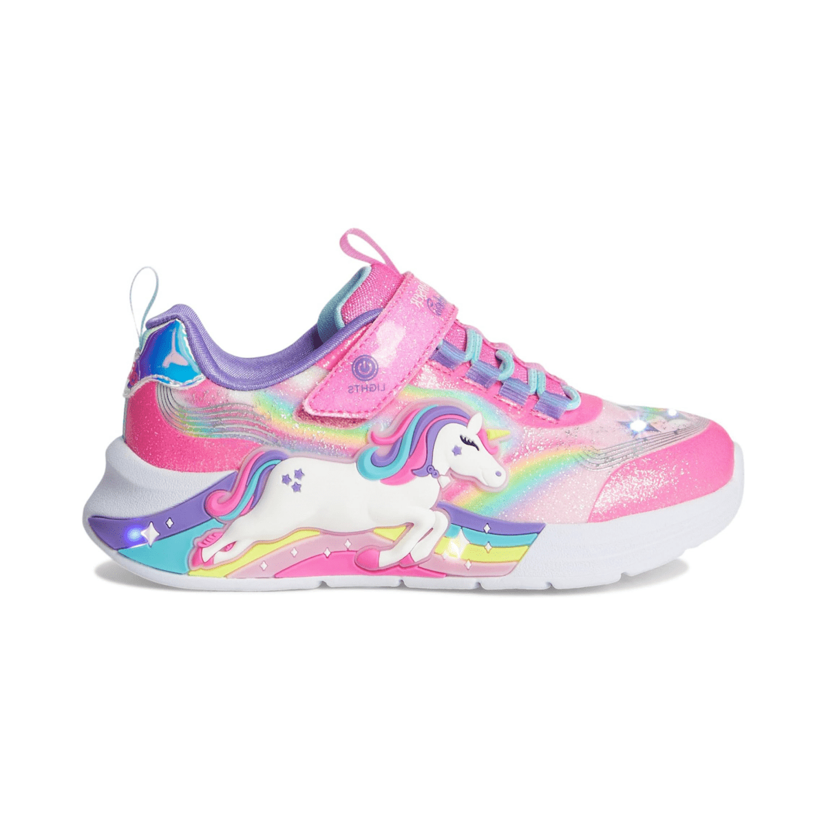 Skechers Girls' (Preschool) 302298L S Lights: Unicorn Chaser Pink/Multicolor - 1106725 - Tip Top Shoes of New York