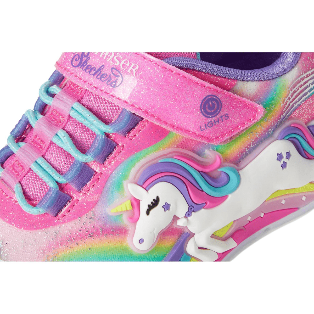 Skechers Girls' (Preschool) 302298L S Lights: Unicorn Chaser Pink/Multicolor - 1106725 - Tip Top Shoes of New York