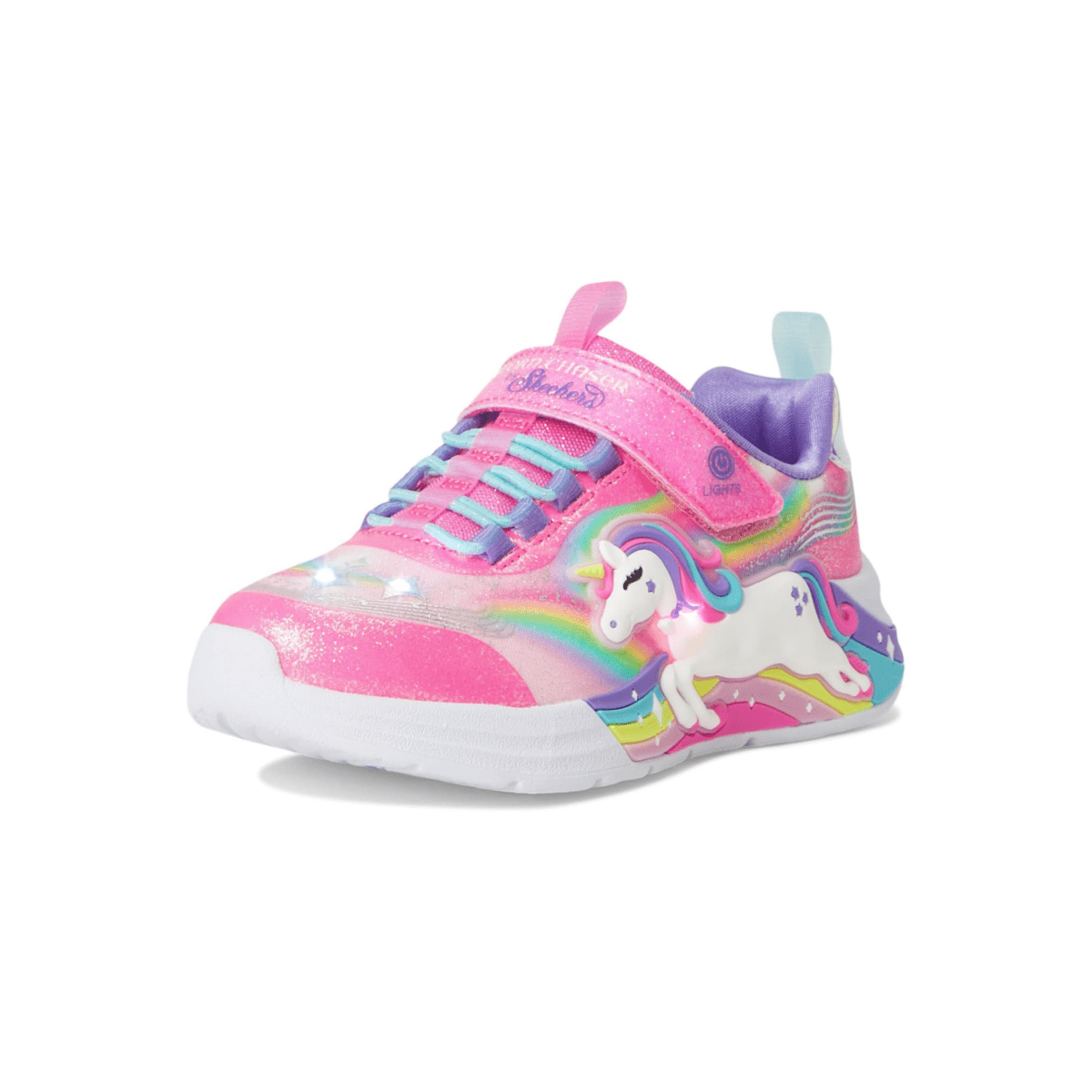 Skechers Girls' (Preschool) 302298L S Lights: Unicorn Chaser Pink/Multicolor - 1106725 - Tip Top Shoes of New York