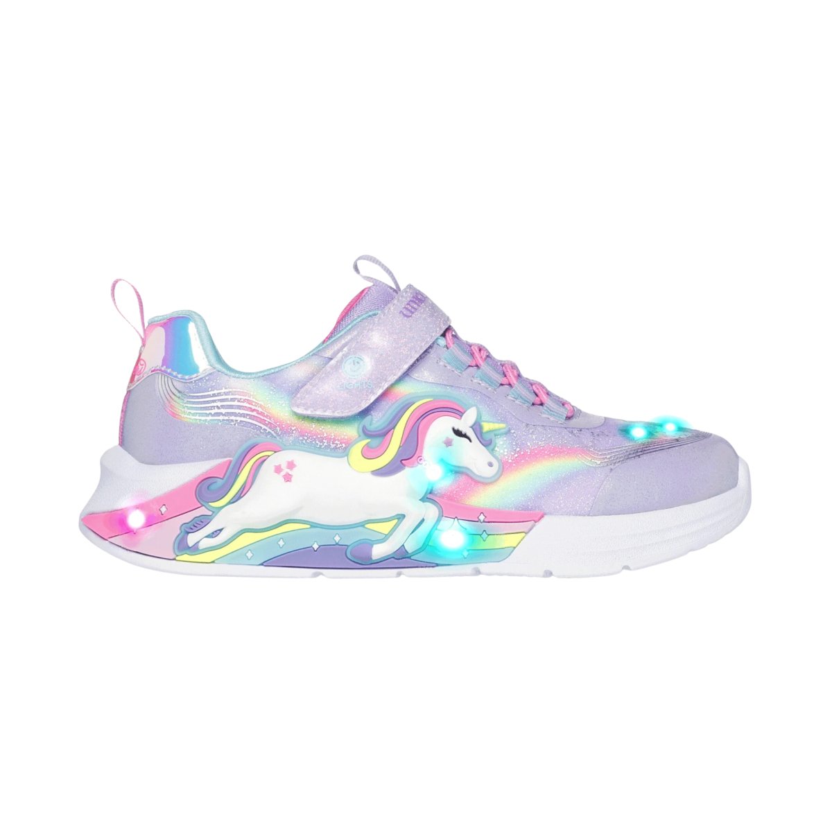 Skechers Girl's (Preschool) 302298LLVMT S-Lights: Unicorn Chaser Lavender/Multi - 1089941 - Tip Top Shoes of New York