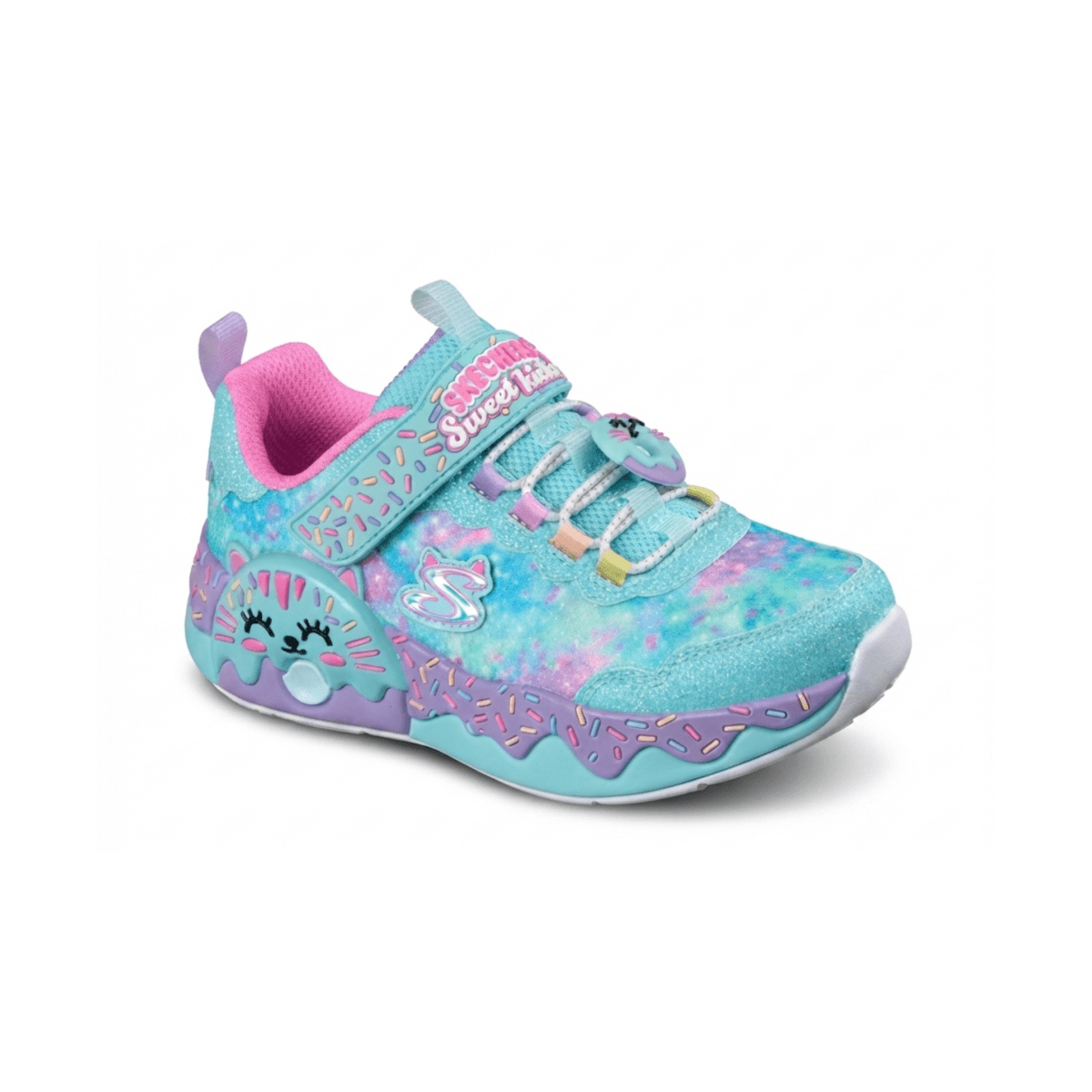 Skechers Girls (Preschool) 302367LTQMT Donut Kitty Turquoise/Multicolor - 1112350 - Tip Top Shoes of New York