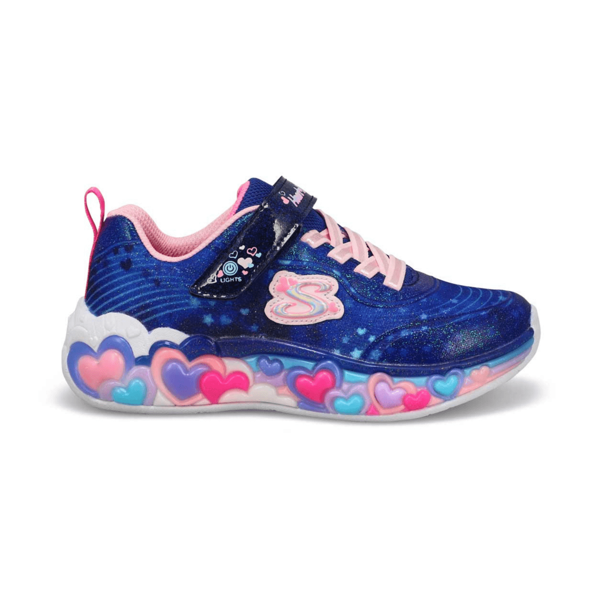 Skechers Girls' (Preschool) 302696LNVMT S - Lights: Eternal Heart Navy/Multicolor - 1100343 - Tip Top Shoes of New York