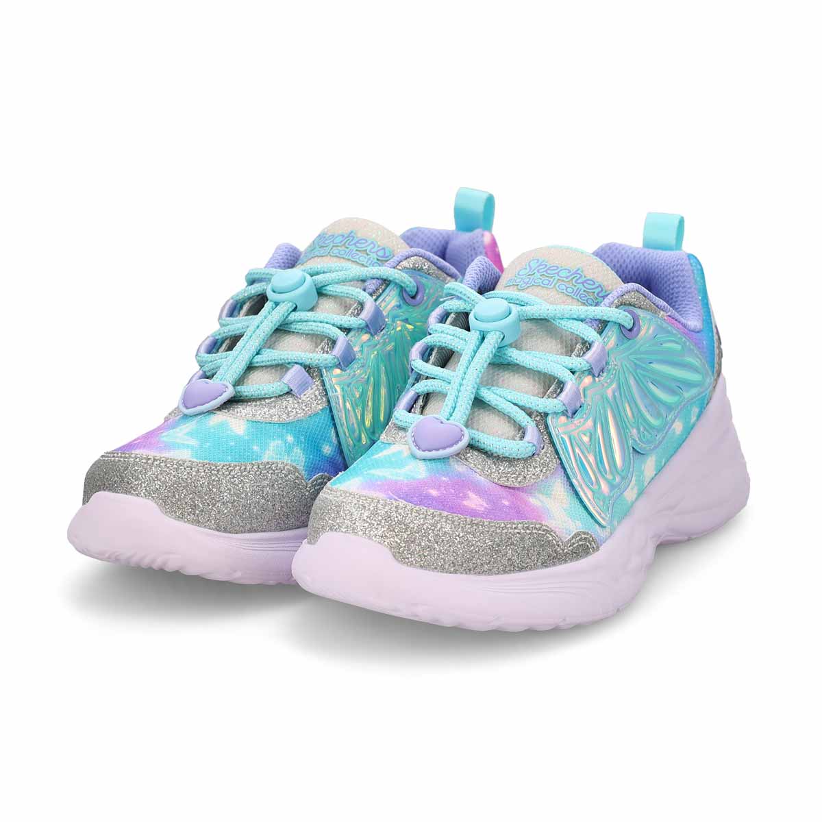 Skechers Girls' (Preschool) 303055LSLLV Dream Racer - Wing Brites Silver/Lavander - 1100329 - Tip Top Shoes of New York