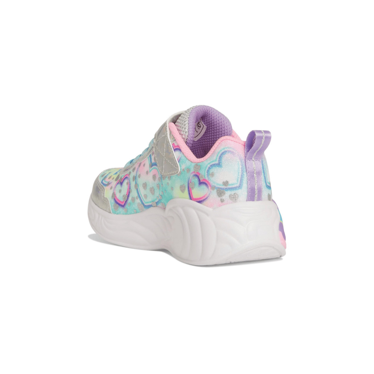 Skechers Girls' (Preschool) 303063LSMLT S - Lights: Unicorn Dreams - Heart Sparkles Silver/Multi - 1105693 - Tip Top Shoes of New York