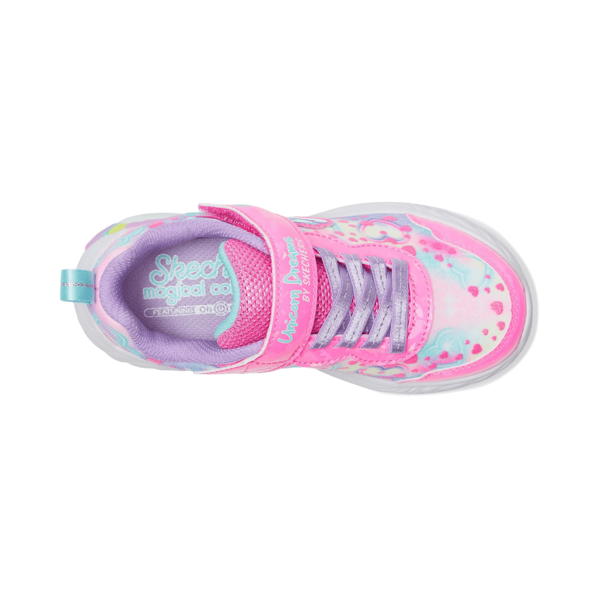 Skechers Girls' (Preschool) 303063PKMT S - Lights: Unicorn Dreams - Heart Sparkles Pink/Multicolor - 1106090 - Tip Top Shoes of New York