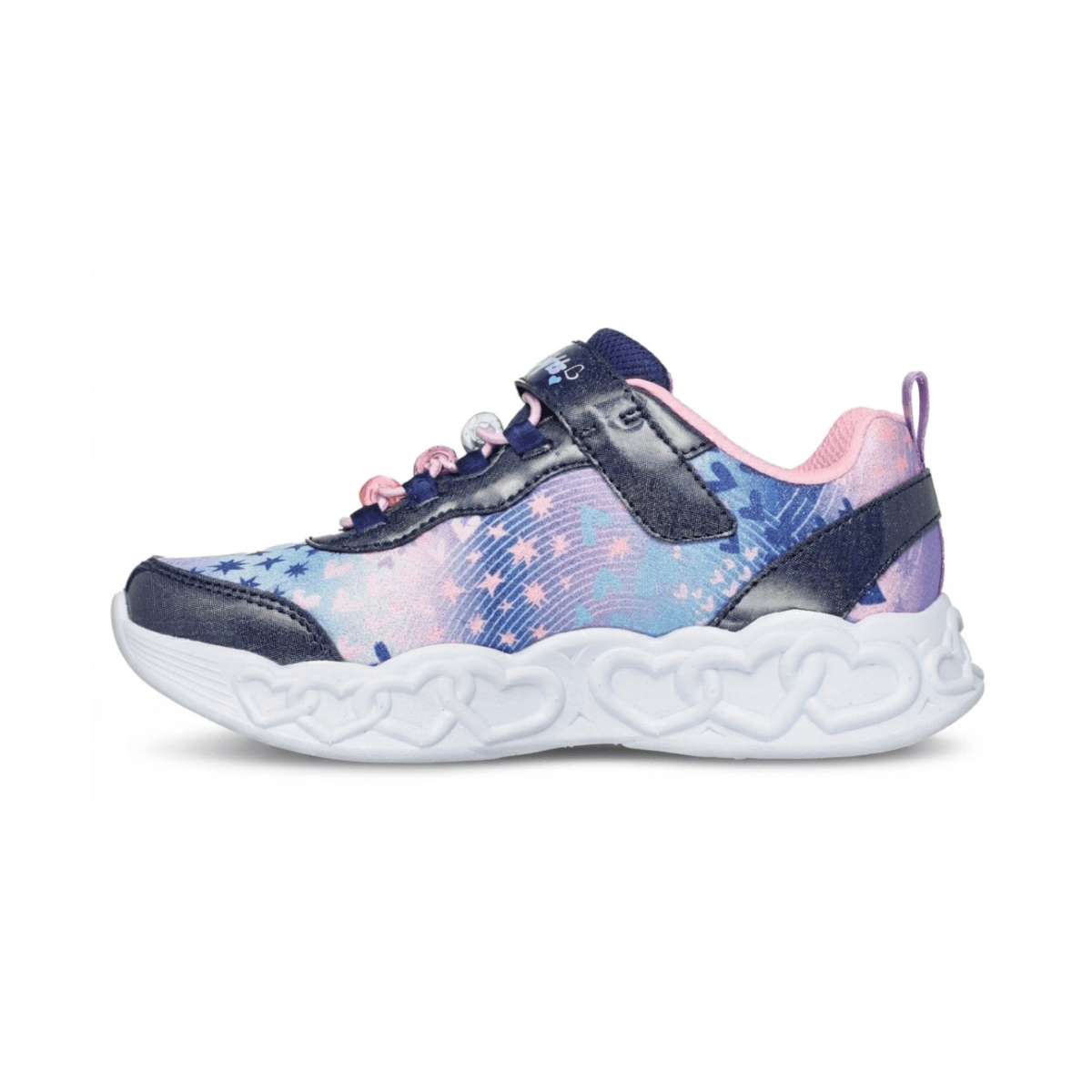 Skechers Girls (Preschool) 303261LNVMT Infinite Heart Lights - Heart Jewels Navy/Multicolor - 1107508 - Tip Top Shoes of New York