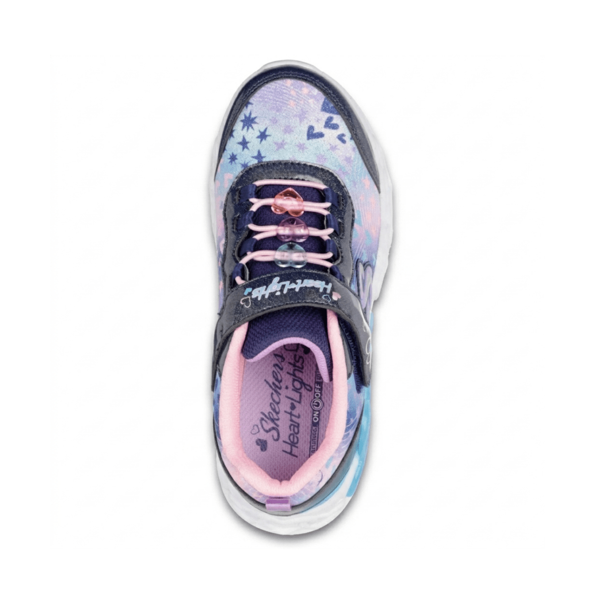 Skechers Girls (Preschool) 303261LNVMT Infinite Heart Lights - Heart Jewels Navy/Multicolor - 1107508 - Tip Top Shoes of New York