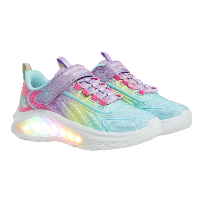 Skechers Girl's (Preschool) 303721LLVMT S - Lights: Rainbow Cruisers Lavender/Multi - 5022463 - Tip Top Shoes of New York