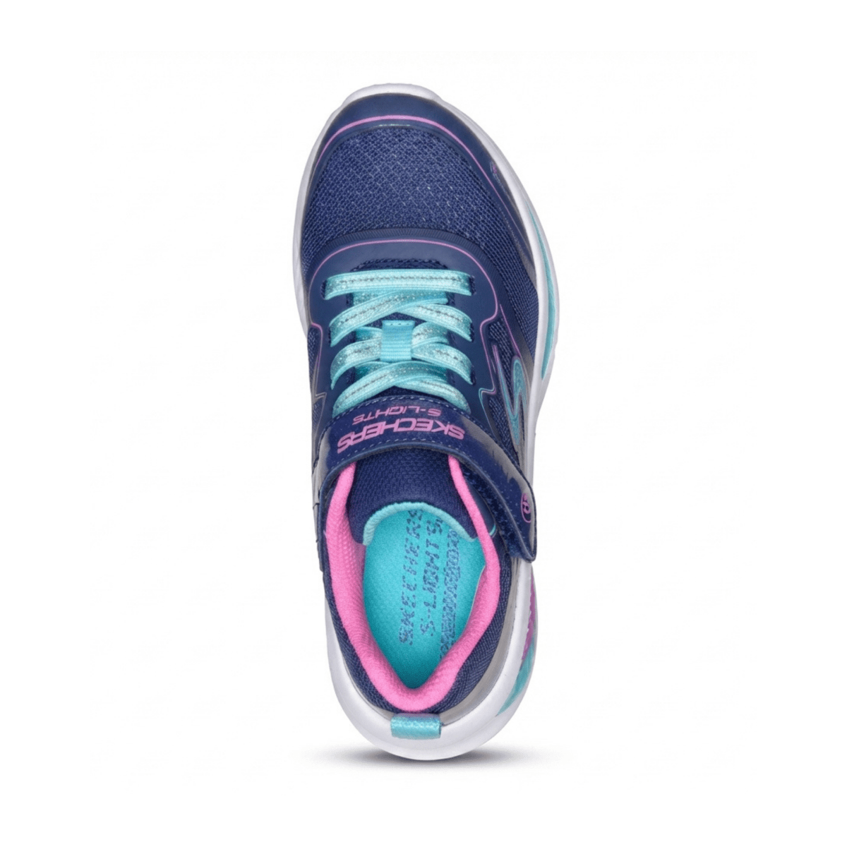 Skechers Girls (Preschool) 303737LNVMT S-Lights: Cosmic Glow 2.0 Navy/Pink/Teal - 1112376 - Tip Top Shoes of New York