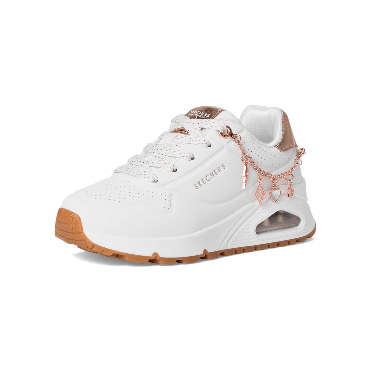 Skechers Girls (Preschool) 310343LWTRG UNO Gen1 - She's Charming White/Rosegold - 1112407 - Tip Top Shoes of New York