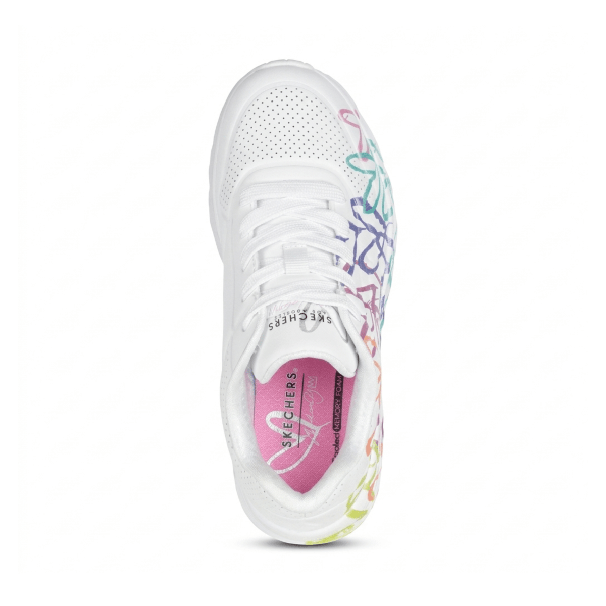 Skechers Girls (Preschool) 314098LWMLT JGoldcrown: UNO Lite White/Multicolor Metallic Joy - 1107459 - Tip Top Shoes of New York