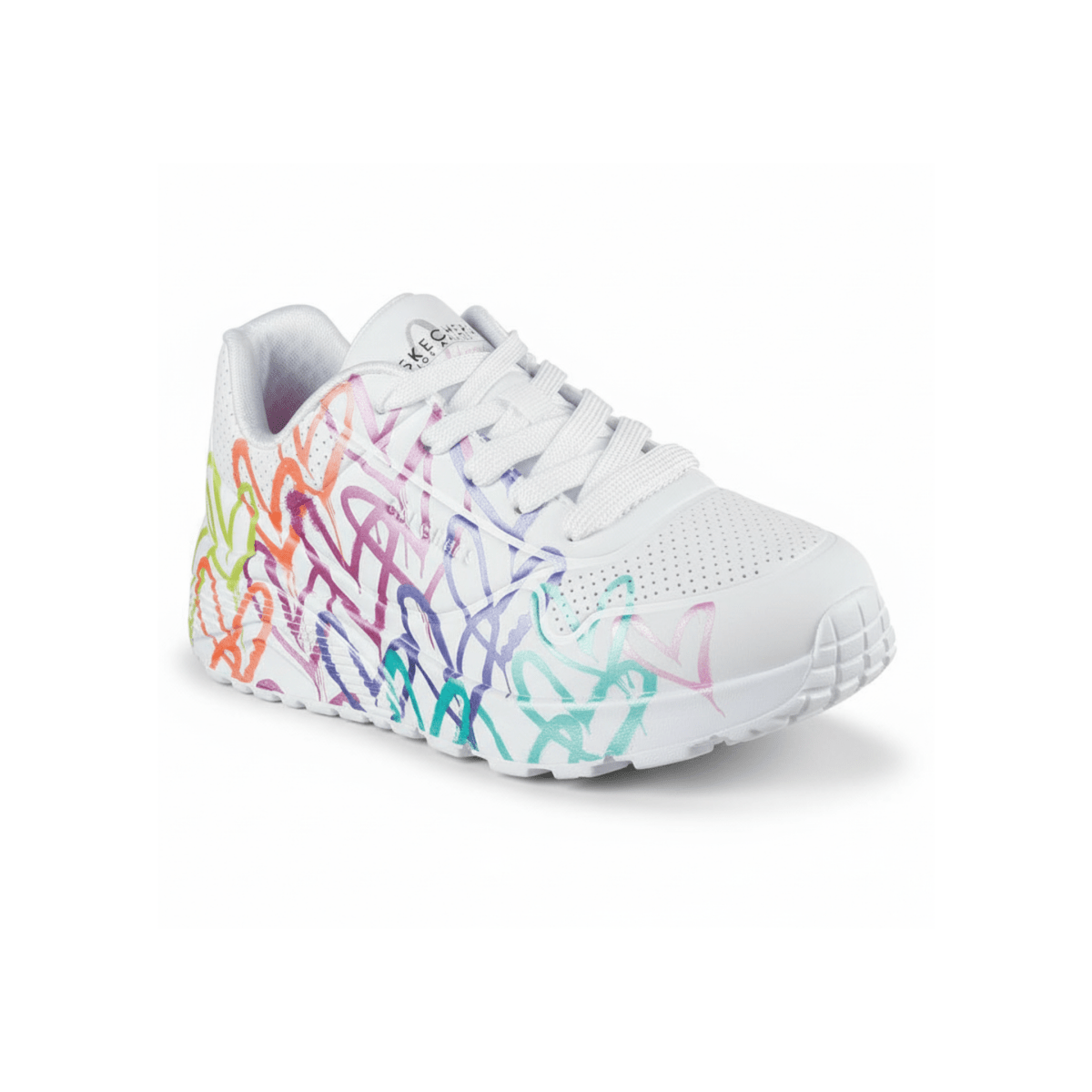 Skechers Girls (Preschool) 314098LWMLT JGoldcrown: UNO Lite White/Multicolor Metallic Joy - 1107459 - Tip Top Shoes of New York