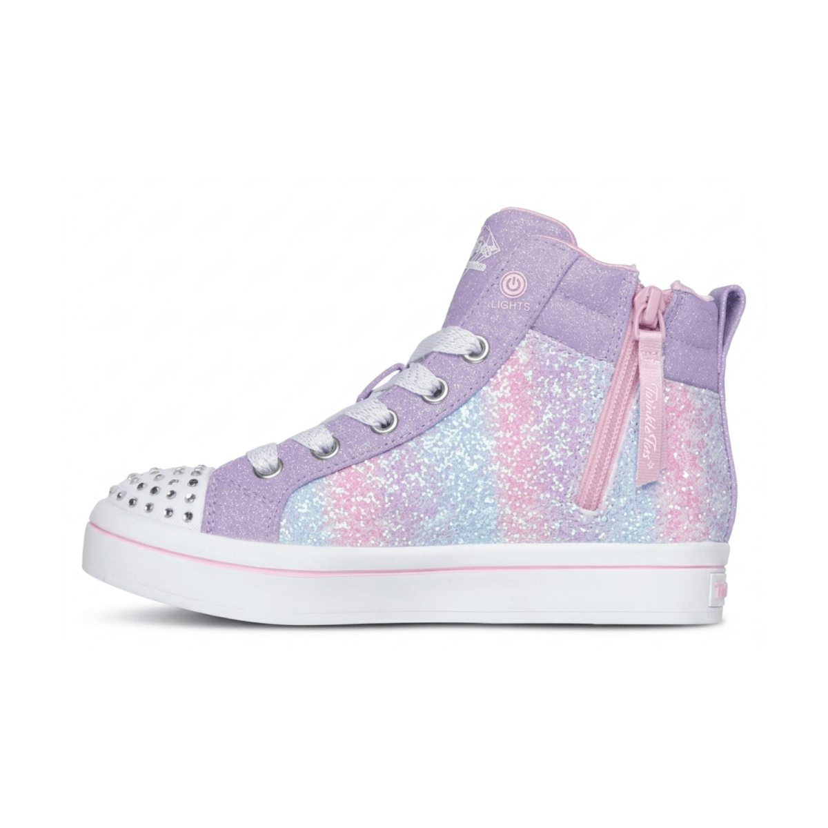 Skechers Girls (Preschool) 314396LLVMT Twinkle Toes: Twi - Lites - Charm Glitz Lavender/Multicolor - 1107441 - Tip Top Shoes of New York