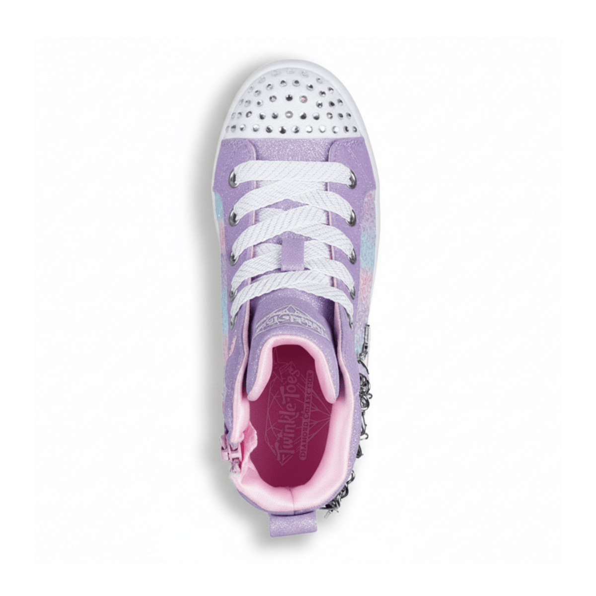 Skechers Girls (Preschool) 314396LLVMT Twinkle Toes: Twi - Lites - Charm Glitz Lavender/Multicolor - 1107441 - Tip Top Shoes of New York
