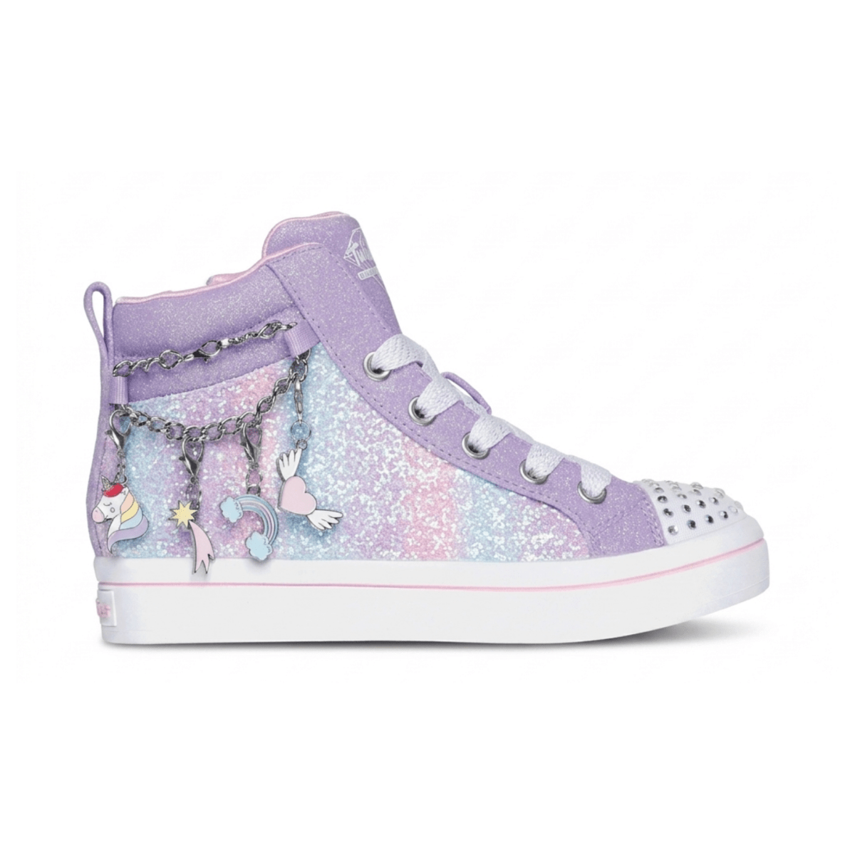Skechers Girls (Preschool) 314396LLVMT Twinkle Toes: Twi - Lites - Charm Glitz Lavender/Multicolor - 1107441 - Tip Top Shoes of New York