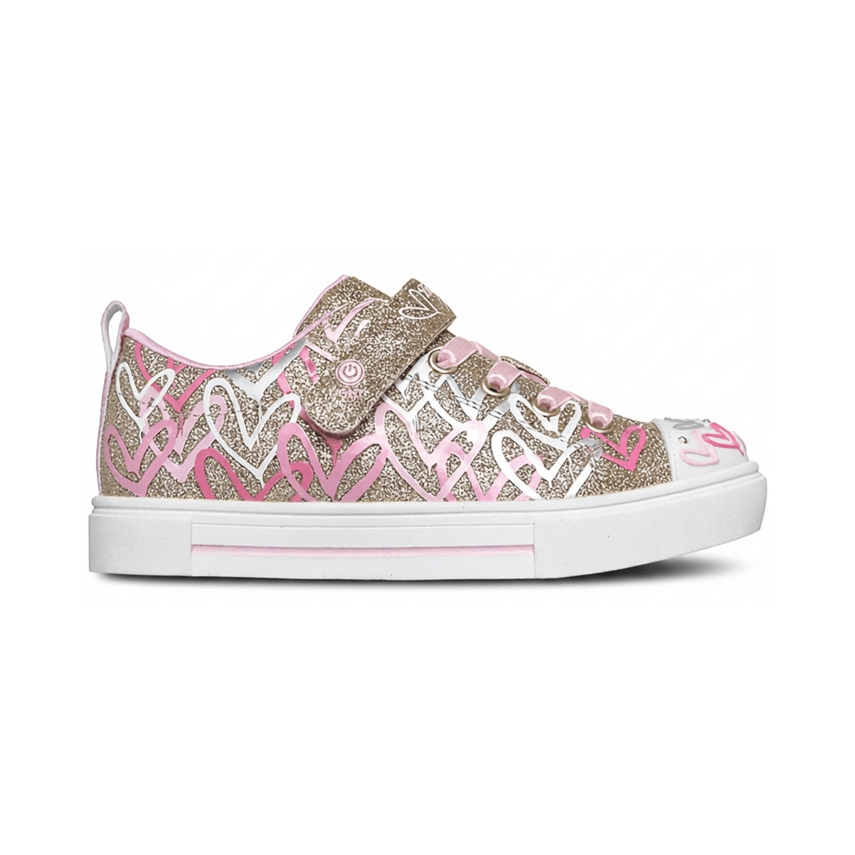 Skechers Girls (Preschool) 314463LGDMT Twinkle Toes JGoldcrown Twinkle Spark Gold/Multicolor - 1112441 - Tip Top Shoes of New York