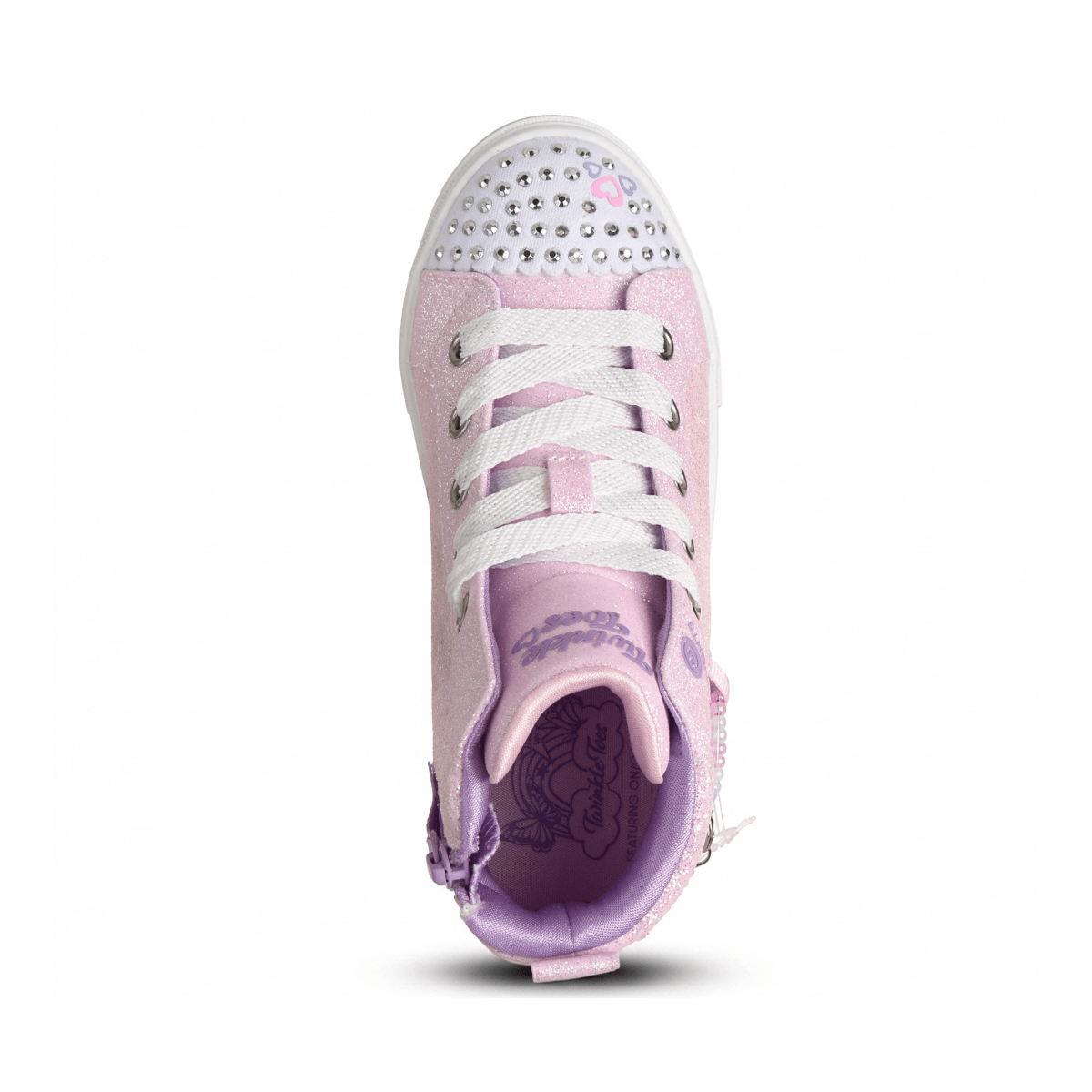 Skechers Girls (Preschool) 314464LLTPK Twinkle Toes: Twinkle Sparks - BFF Heart Bracelet Light Pink - 1112416 - Tip Top Shoes of New York