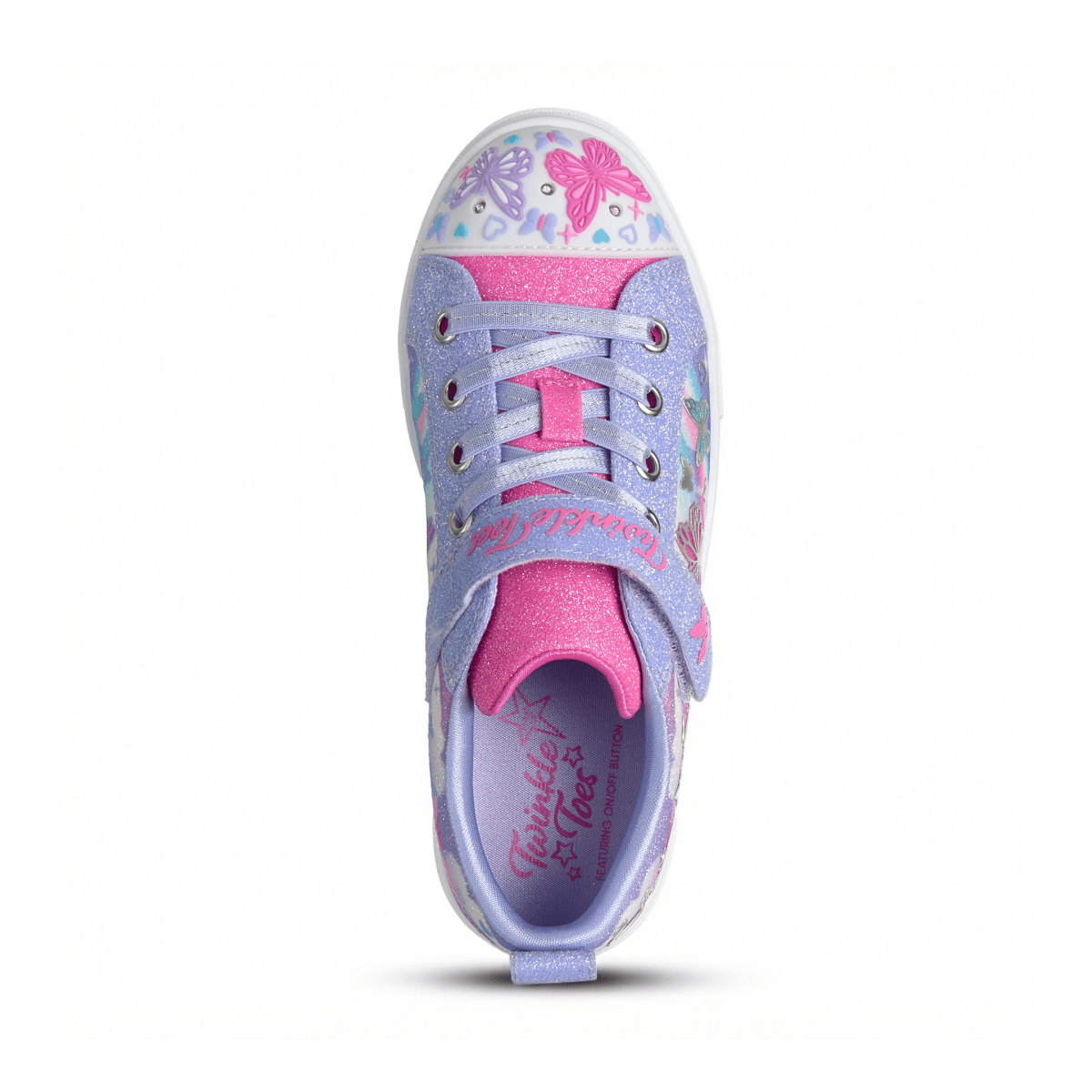 Skechers Girls (Preschool) 314470LLVMT Twinkle Toes: Twinkle Sparks - Butterfly Sky Lavender/Multicolor - 1112454 - Tip Top Shoes of New York
