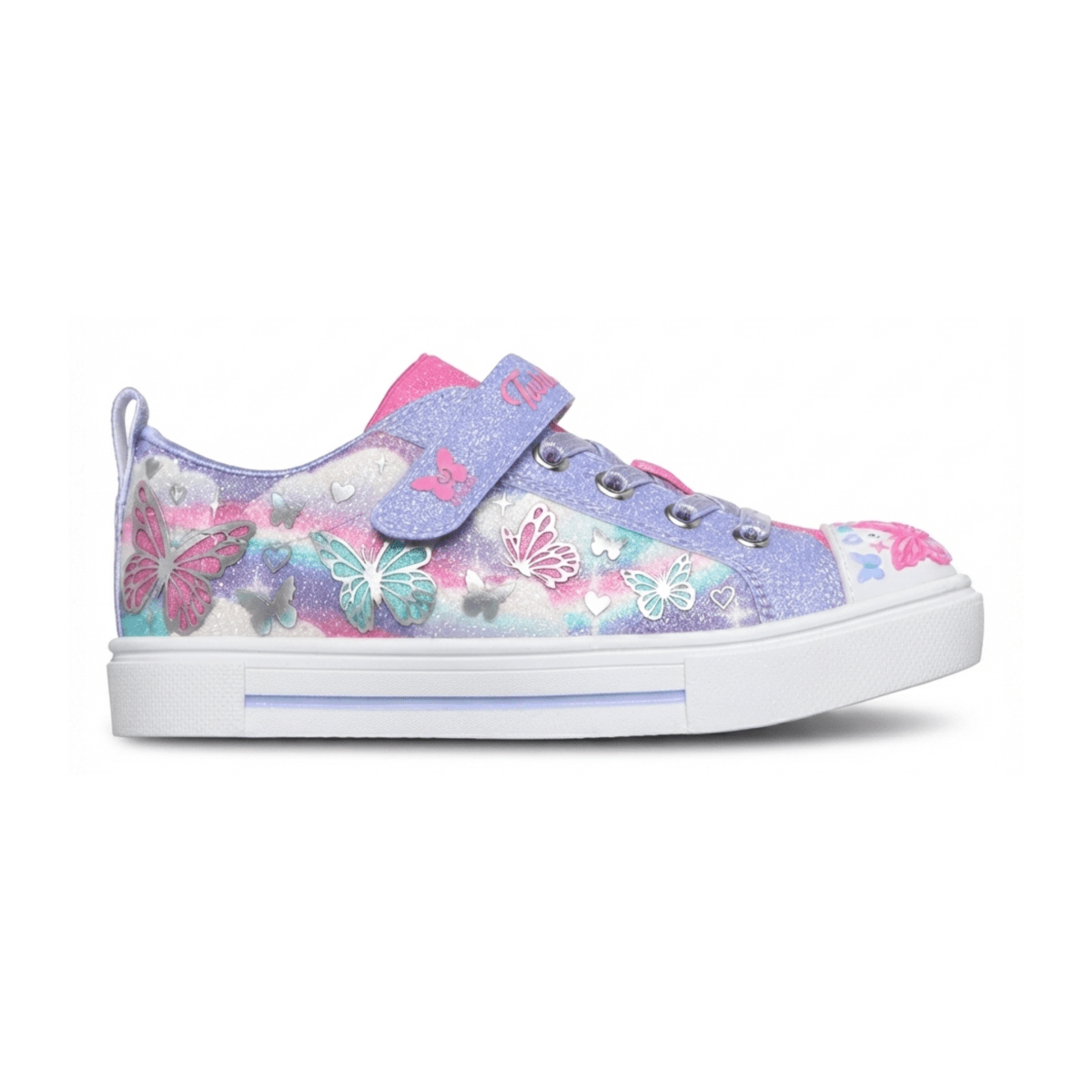 Skechers Girls (Preschool) 314470LLVMT Twinkle Toes: Twinkle Sparks - Butterfly Sky Lavender/Multicolor - 1112454 - Tip Top Shoes of New York