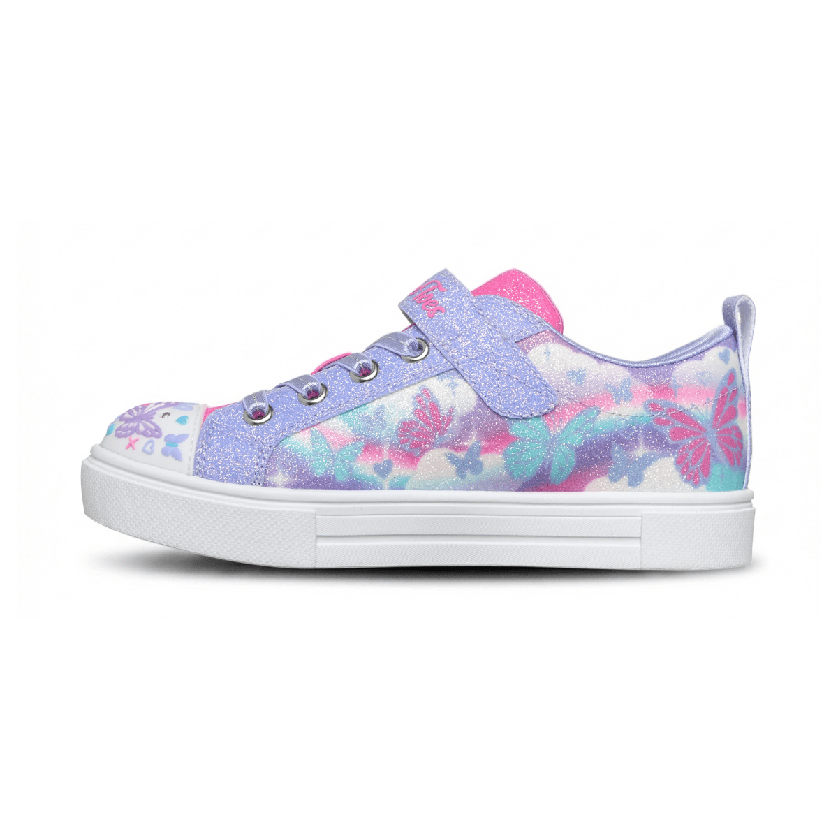 Skechers Girls (Preschool) 314470LLVMT Twinkle Toes: Twinkle Sparks - Butterfly Sky Lavender/Multicolor - 1112454 - Tip Top Shoes of New York