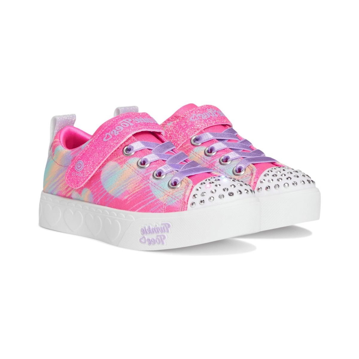 Skechers Girls' (Preschool) 314621LPKMT Twinkle Toes: Heart Steps - Heart Sketch Pink/Multicolor - 1105715 - Tip Top Shoes of New York
