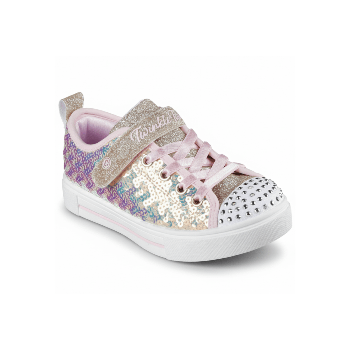 Skechers Girls (Preschool) 314812LGDPK Twinkle Toes: Twinkle Sparks Gold Pink Sequin Party - 1107414 - Tip Top Shoes of New York