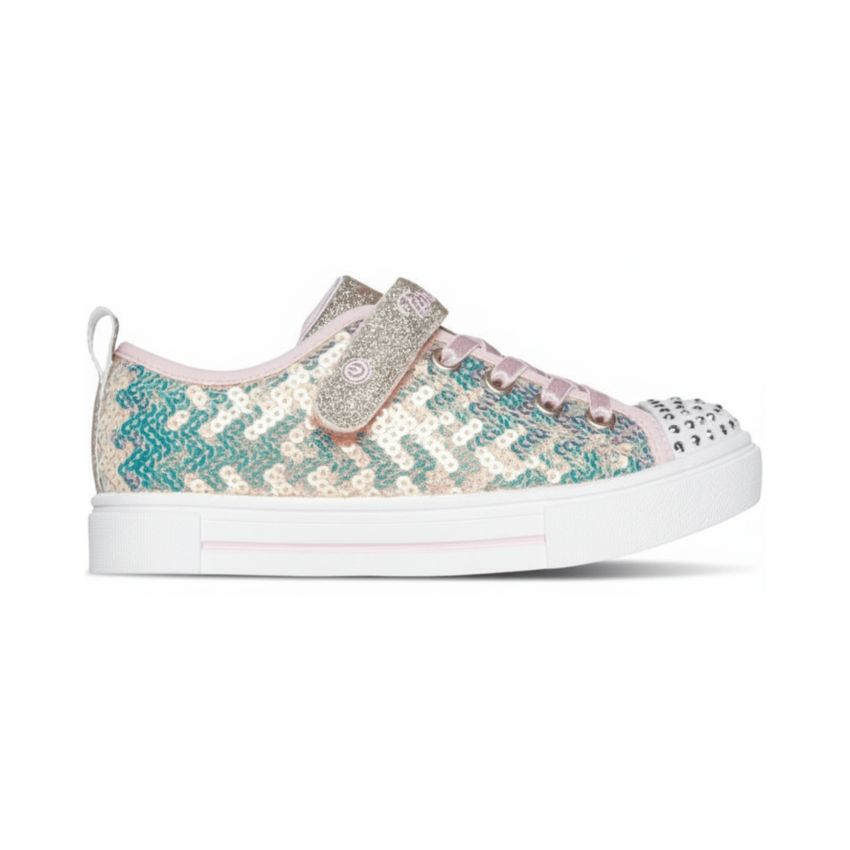 Skechers Girls (Preschool) 314812LGDPK Twinkle Toes: Twinkle Sparks Gold Pink Sequin Party - 1107414 - Tip Top Shoes of New York