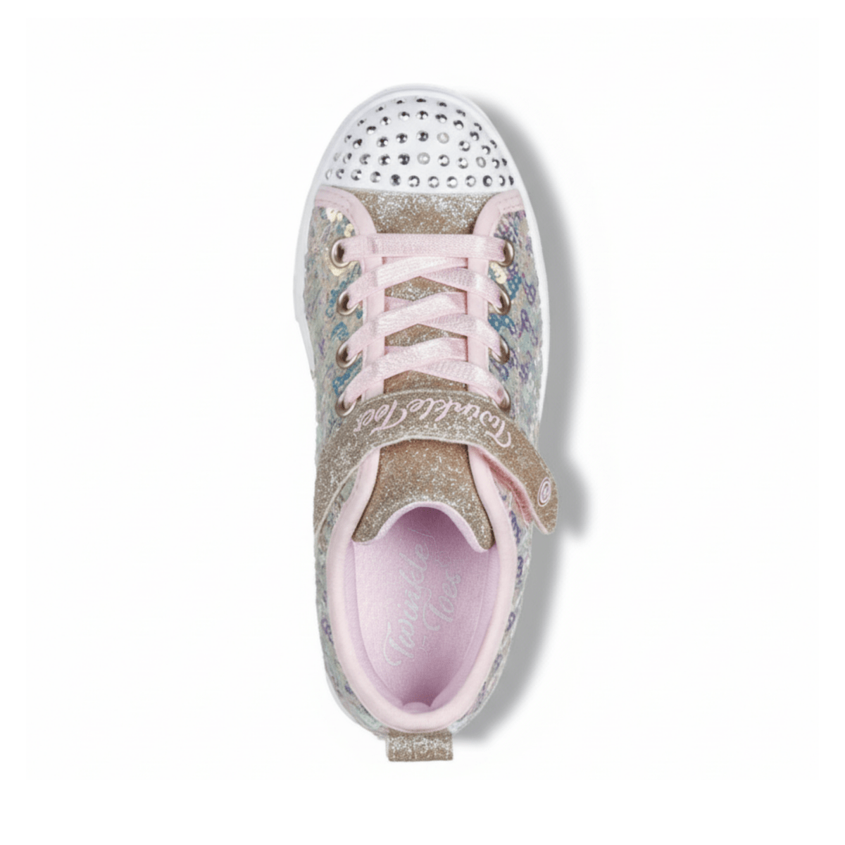 Skechers Girls (Preschool) 314812LGDPK Twinkle Toes: Twinkle Sparks Gold Pink Sequin Party - 1107414 - Tip Top Shoes of New York