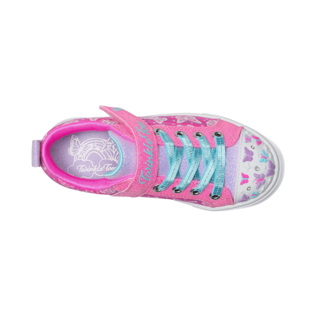 Skechers Girls' (Preschool) 314813LHPMT Twinkle Toes: Twinkle Sparks - Ombre Flutter Hot Pink/Multicolor - 1106529 - Tip Top Shoes of New York