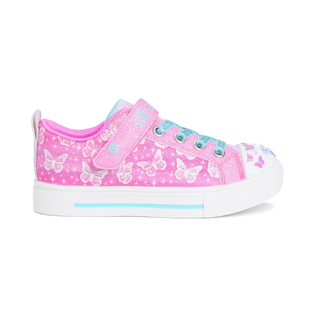Skechers Girls' (Preschool) 314813LHPMT Twinkle Toes: Twinkle Sparks - Ombre Flutter Hot Pink/Multicolor - 1106529 - Tip Top Shoes of New York