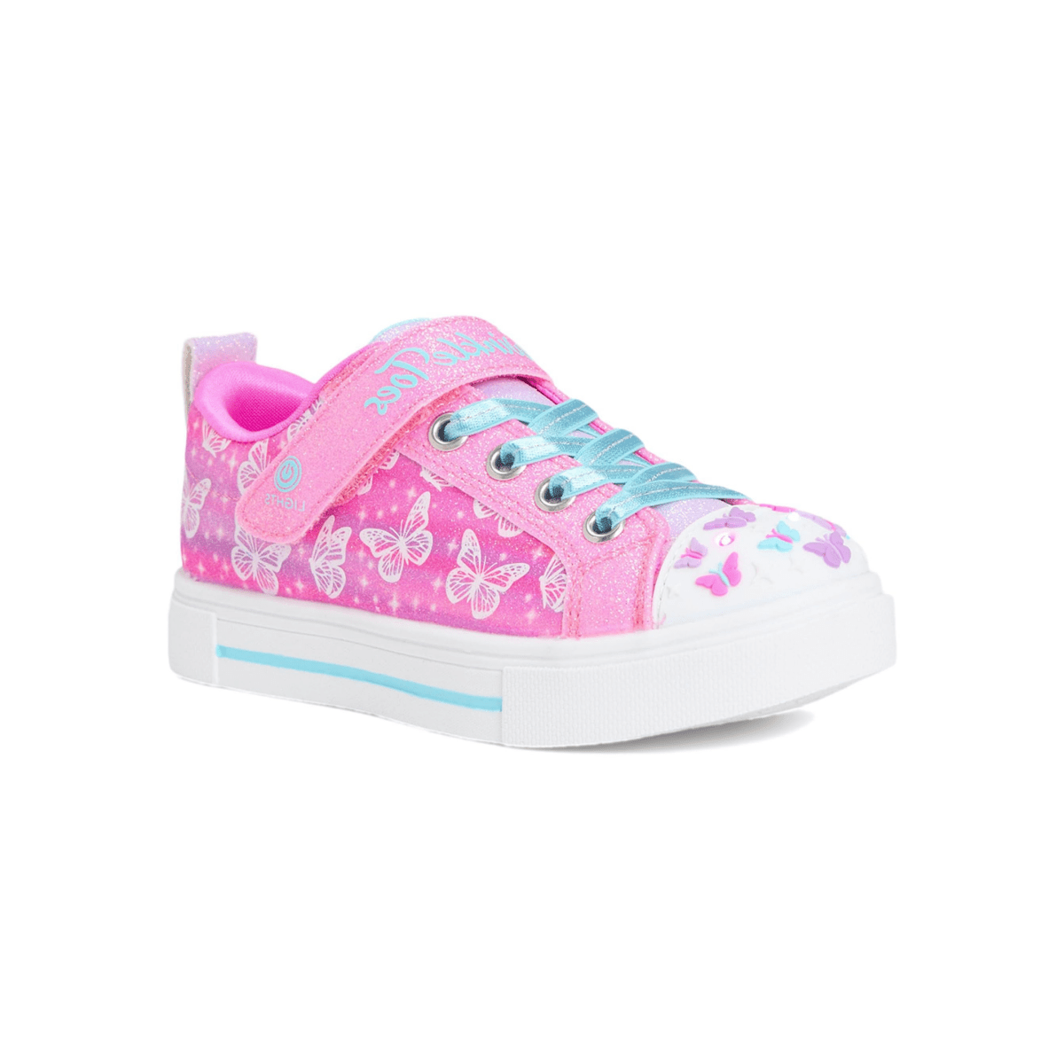 Skechers Girls' (Preschool) 314813LHPMT Twinkle Toes: Twinkle Sparks - Ombre Flutter Hot Pink/Multicolor - 1106529 - Tip Top Shoes of New York