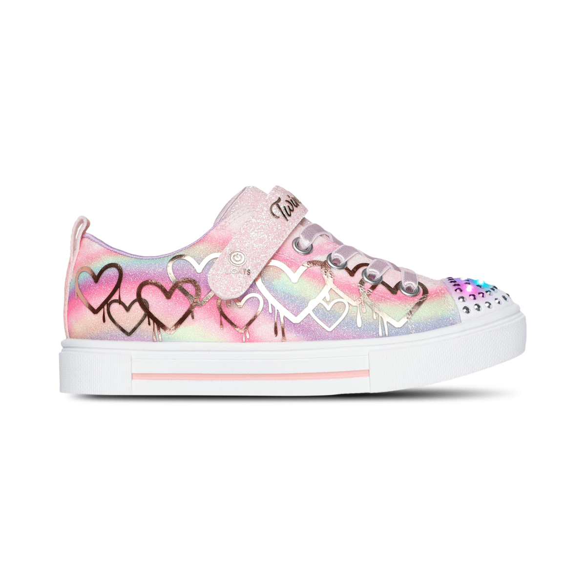 Skechers Girls' (Preschool) 314823LLPMT Twinkle Toes: Twinkle Sparks - Ombre Love Pink/White - 1100291 - Tip Top Shoes of New York