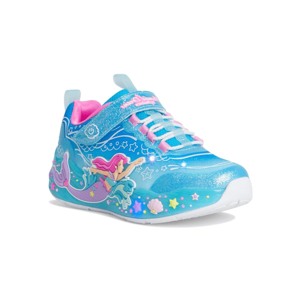 Skechers Girls (Preschool) S - Lights: Mermaid Dreams Blue/Multicolor - 1106738 - Tip Top Shoes of New York