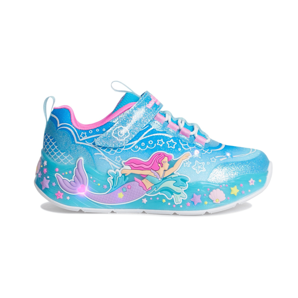 Skechers Girls (Preschool) S - Lights: Mermaid Dreams Blue/Multicolor - 1106738 - Tip Top Shoes of New York