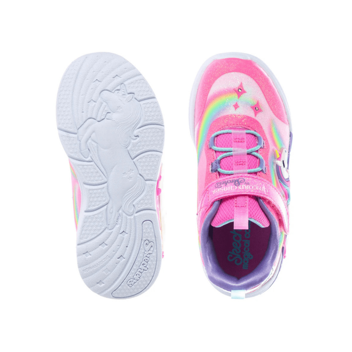 Skechers Toddlers' 302298NPKMT Unicorn Chaser Pink/Rainbow - 1100409 - Tip Top Shoes of New York