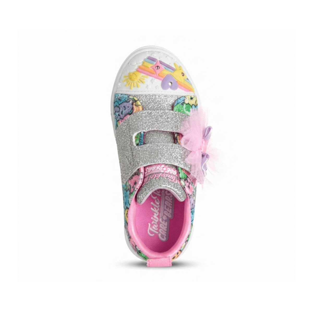 Skechers Toddlers 314493NSMLT Twinkle Toes Care Bears: Twinkle Sparks - Care Bears Cutie Silver/Multicolor - 1112508 - Tip Top Shoes of New York