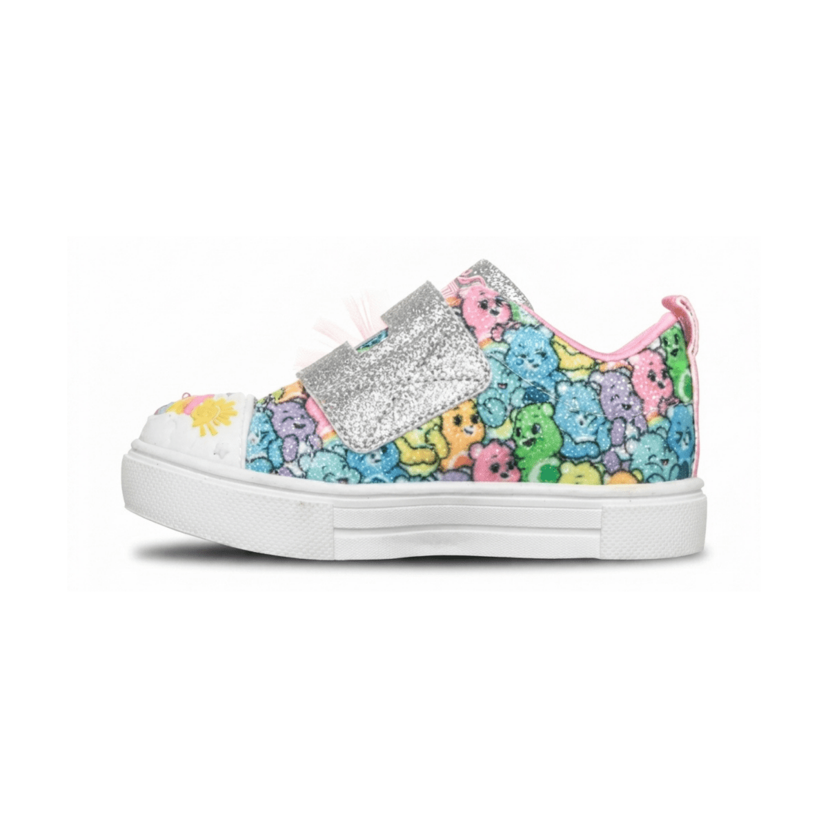 Skechers Toddlers 314493NSMLT Twinkle Toes Care Bears: Twinkle Sparks - Care Bears Cutie Silver/Multicolor - 1112508 - Tip Top Shoes of New York