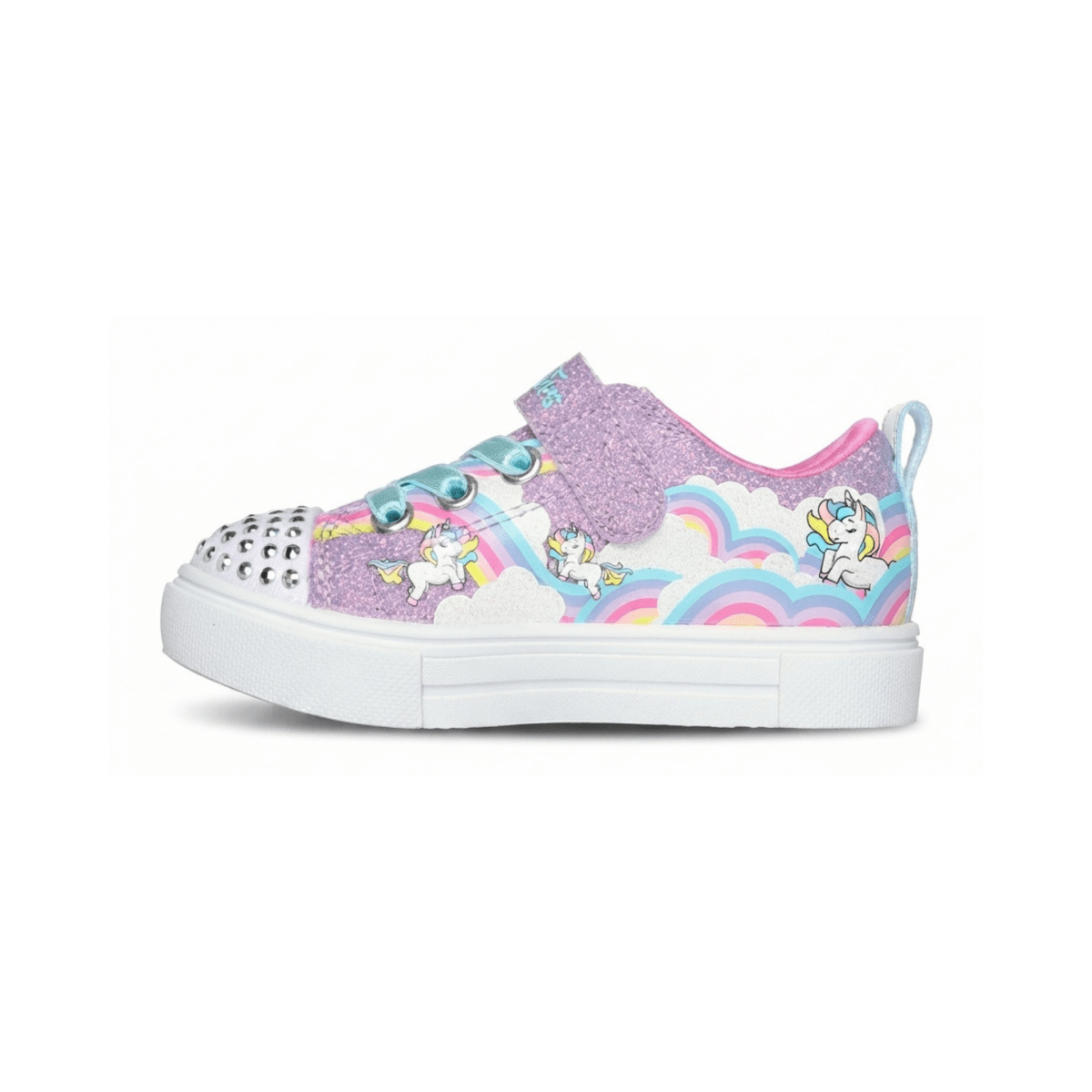 Skechers Toddlers 314809NLVMT Twinkle Toes: Twinkle Sparks - Jumpin' Clouds Unicorn Rainbow Purple - 1112500 - Tip Top Shoes of New York
