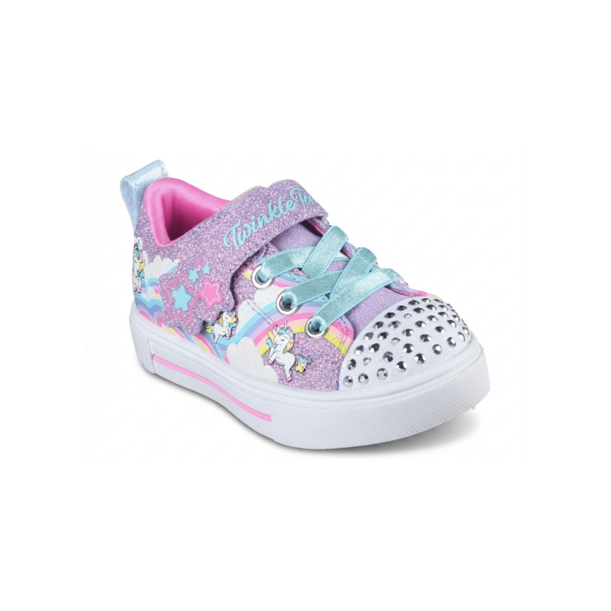 Skechers Toddlers 314809NLVMT Twinkle Toes: Twinkle Sparks - Jumpin' Clouds Unicorn Rainbow Purple - 1112500 - Tip Top Shoes of New York