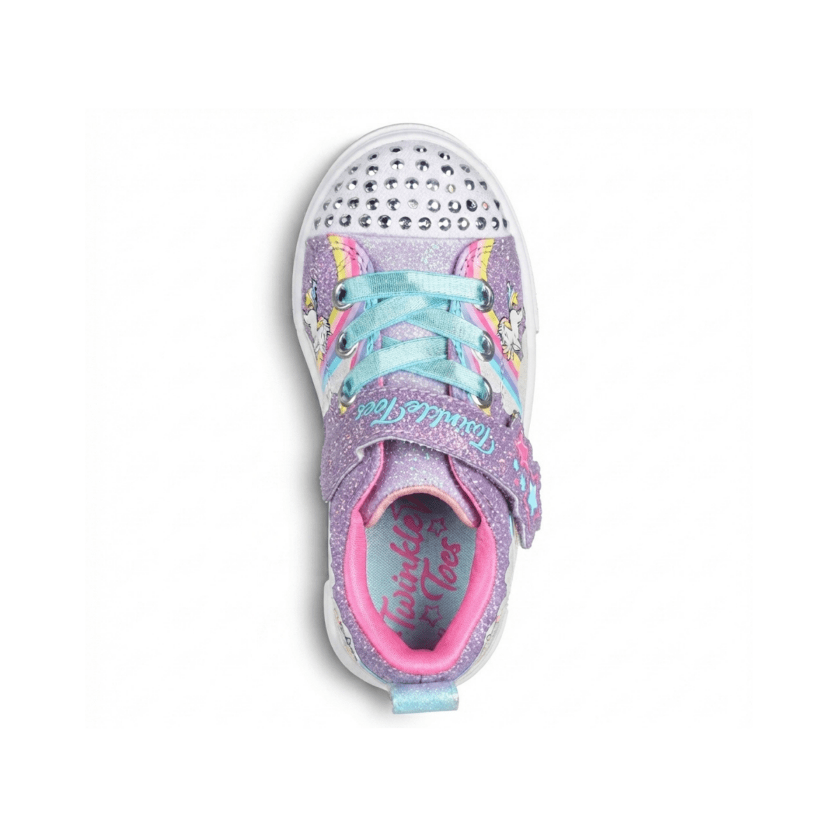 Skechers Toddlers 314809NLVMT Twinkle Toes: Twinkle Sparks - Jumpin' Clouds Unicorn Rainbow Purple - 1112500 - Tip Top Shoes of New York