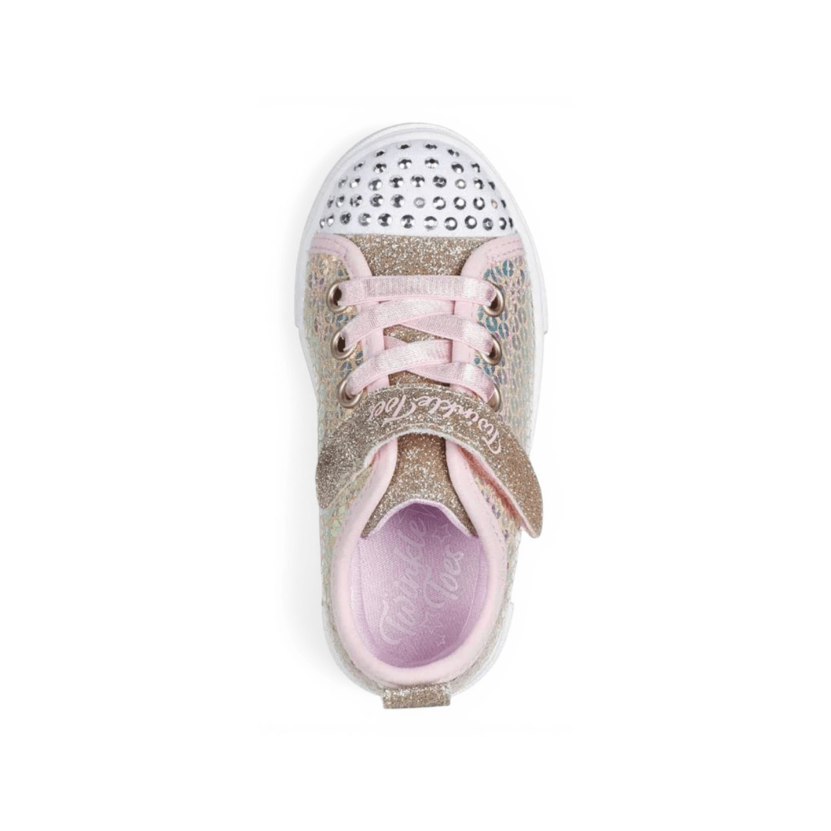 Skechers Toddlers 314812NGDPK Twinkle Toes: Twinkle Sparks - Sequin Party Gold/Pink - 1107624 - Tip Top Shoes of New York