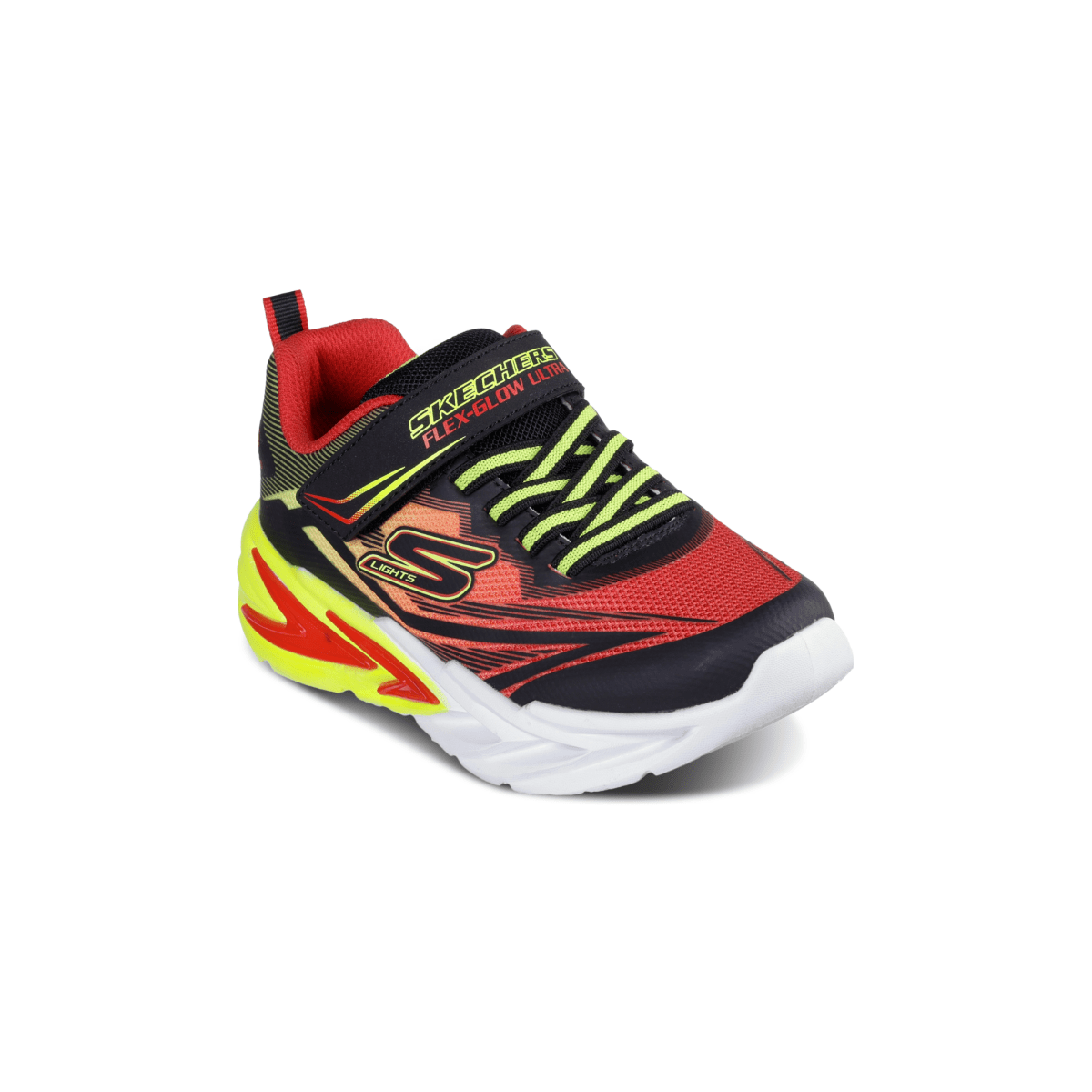 Skechers Toddlers' 400139NBKRD S Lights: Flex - Glow Ultra Black/Red - 1100175 - Tip Top Shoes of New York