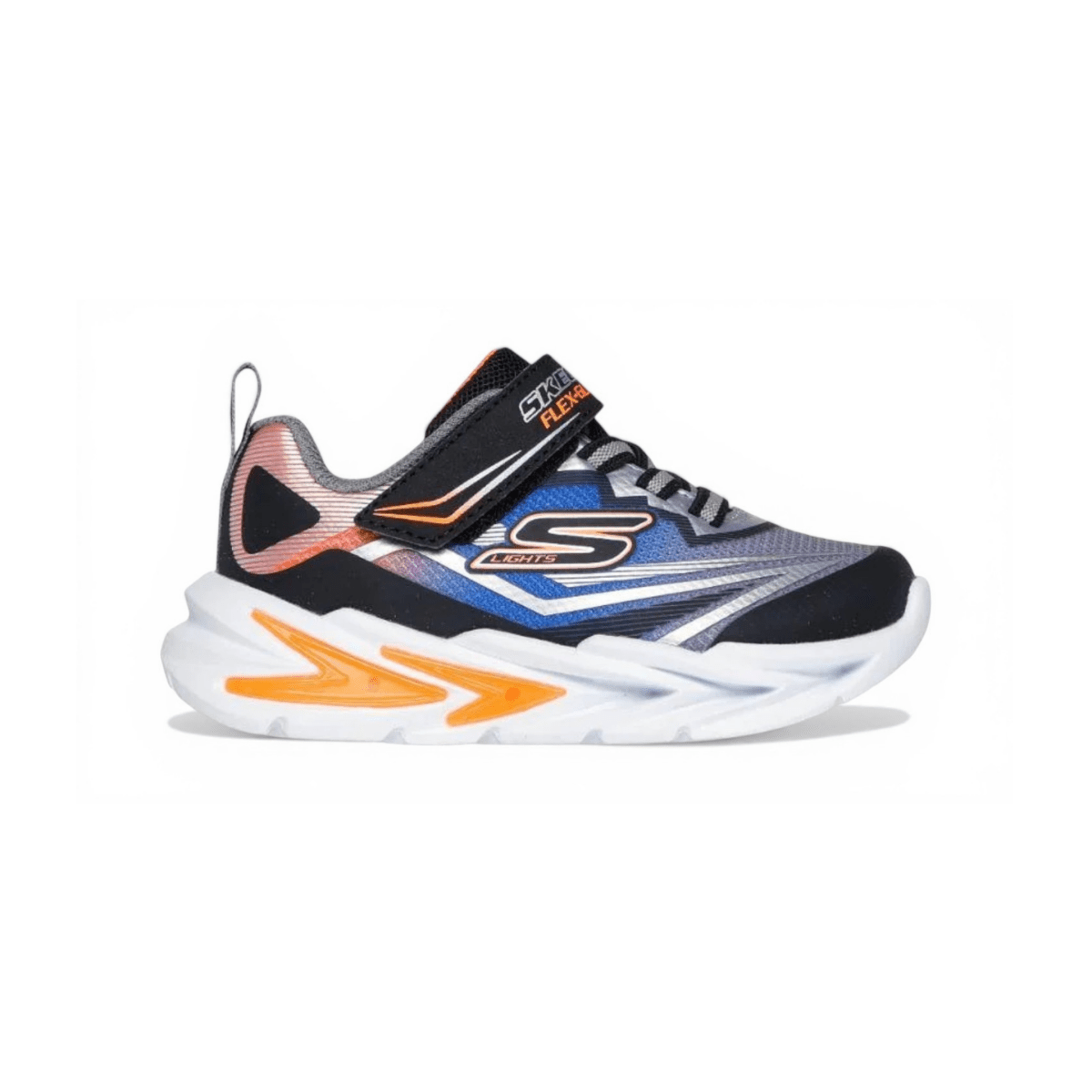 Skechers Toddlers 400139NBKSL S - Lights: Flex - Glow Ultra Black/Silver - 1100380 - Tip Top Shoes of New York