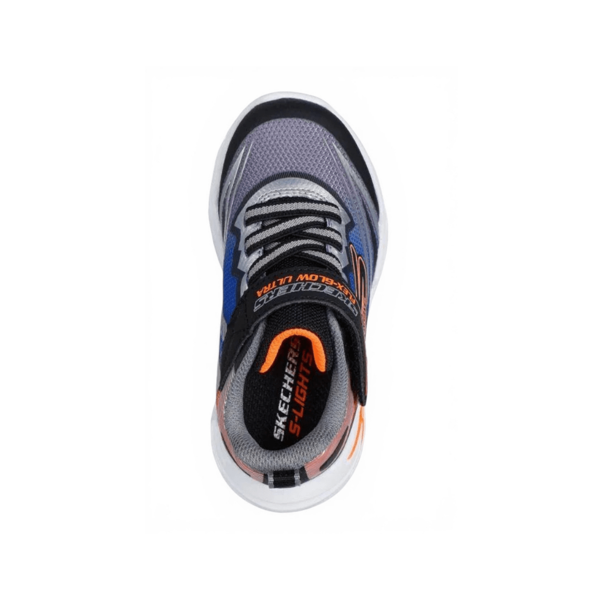 Skechers Toddlers 400139NBKSL S - Lights: Flex - Glow Ultra Black/Silver - 1100380 - Tip Top Shoes of New York